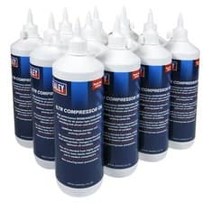 Image of Sealey Compressor Oil 1L Pack of 12  Oil, Compressor CPO/1