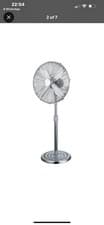 Image of 16" Metal Stand Fan Extendable 3 Speed Cool Home office Oscillating Pedestal Fan