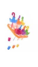 Image of 6 Pcs Lolly Mould Umbrella Shape Kids Fun X 2