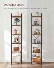 Image of 6-Tier Bookshelf, Bookcase, Shelving Unit, for Office, Study, Living Room