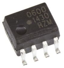 Image of 1 x 1 x Broadcom HCPL-0600-000E DC Input Transistor Output Optocoupler, Through