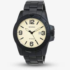 Image of Sekonda Sports Black & Cream Watch 1390