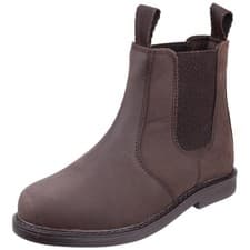 Image of Cotswold Camberwell Pull On Dealer Boot Brown  Fitted elasticated twin gusset p