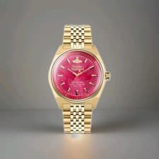 Image of Vivienne Westwood Lady Gold Sydenham Watch VV251RRGD Women's 39mm Pink Dial 