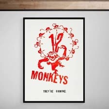 Image of 12 Monkeys 1995 Poster Giclée Fine Art Heavyweight Print