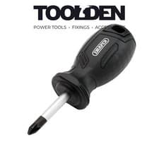 Image of Draper 13511 Pozi Hard Grip Screwdriver, PZ2 x 38mm