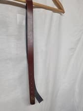 Image of Real Leather Reversible Belt 1" x42.25" Tan & Grey Made in Britain Needs Buckle