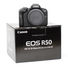 Image of Canon R50 Camera Body EOS Mirrorless Digital Camera - UK Next Day Delivery
