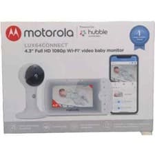 Image of Motorola Lux64CONNECT 4.3" Full HD Wi-Fi Video Baby Monitor - White