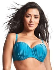 Image of 32G Panache Mykonos Bikini Top Bandeau Underwired Womens Swimwear SW1683