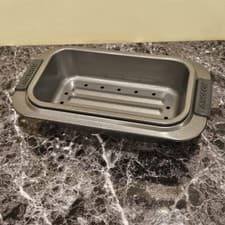 Image of NEW Anolon Advanced Bakeware 2 Piece Loaf Bread Meatloaf nonstick Pan & DripTray