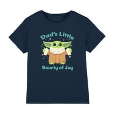 Image of Star Wars Grogu Bounty Of Joy Boys T-Shirt 3-8 Years, Navy