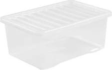 Image of Storage Boxes Wham 45L Plastic Transparent Home Storage Box, Pack Of 10