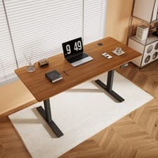 Image of 140/160cm Electric Standing Desk Height Adjustable Home Office Sit Stand Table