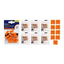 Image of 20 PAIRS Vitrex PU Foam Earplugs Reusable Ear Protection Noise Reduction NEW