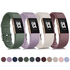 Image of For Fitbit Charge 2 Strap Replacement Silicone Wristband Watch Metal Buckle UK