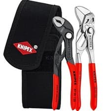Image of Knipex 125mm Water Pump Pliers And 150mm Plier Wrench Set In Pouch 00 20 72 V01