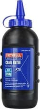 Image of Faithfull FAICPBLUE Builders Chalk Line Powder Refill Blue 250g (8oz)