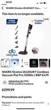 Image of Shark Stratos Anti Hair Wrap Pet Cordless Vacuum - Grey (IZ420UKT)