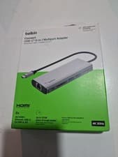 Image of Belkin USB C Hub 6-in-1 MultiPort Adapter Dock with 4K HDMI