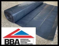 Image of DPM Damp Proof Membrane 300MU 1200 gauge, Vapour barrier for underfloor heating