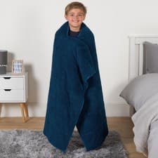 Image of Teddy Fleece Weighted Blanket Kids Anxiety Stress Relief Sleep Bed Soft Throw