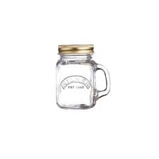 Image of Kilner Mini Handled 140ml Screw Top Glass Preserve Jam Mason Jar Asstd Quantity