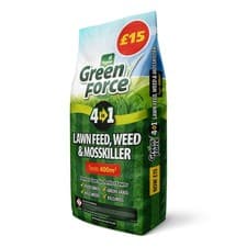 Image of Greenforce G21086 Lawn Feed Weed Moss Killer Fertilizer 400m2 Grey
