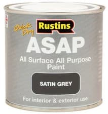 Image of Satin Finish All Purpose All Surface Paint Rustins ASAP - All Colours All Sizes
