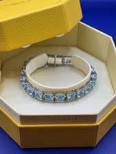 Image of Swarovski Millenia Tennis Bracelet Blue