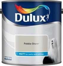Image of Dulux Smooth Emulsion Matt Paint - Pebble Shore - 2.5L - Walls and Ceiling