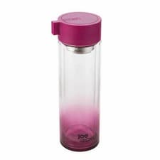 Image of Joe Wicks 350ml Crystal Glass Water Bottle- Blue or Raspberry