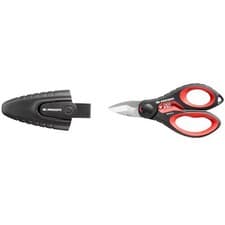 Image of Facom Heavy Duty Electricians Scissors, 160mm in Holder - 841A.3PB 841A.3