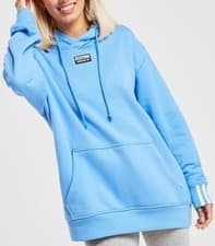 Image of Women’s Adidas Original Tape Overhead Hoodie Blue Medium BNWT RRP £63