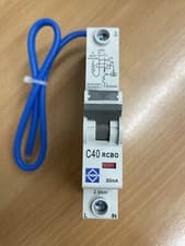 Image of Lewden 40A 1P+N 1 Module C Curve 6kA 30mA Type A RCBO-40/30/1M/C