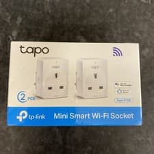 Image of TP-Link Tapo P100 Mini Smart Wi-Fi Socket - White, Pack of 2