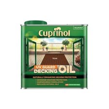 Image of Cuprinol UV Guard Decking Oil Teak 2.5 litre