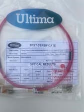 Image of Ultima OM4 LC-LC Duplex Fibre Patch Lead 2m Multimode 50 LSZH Violet