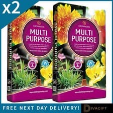 Image of GROWMOOR 80 LITRE MULTI PURPOSE COMPOST 2 x 40L VEG PLANT GROWING POTTING SOIL