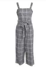 Image of Barbour Stoneleigh Jumpsuit. Grey Check, Brand New. RRP £100