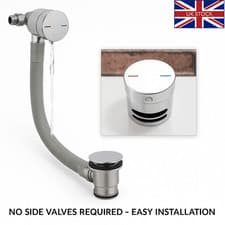 Image of Cassellie Bath Filler and Overflow Combination - with Click Clack Waste wa88