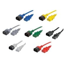 Image of Power Extension Cable IEC Male to Female Kettle Lead C14/C13 0.5m/1m/2m/10m