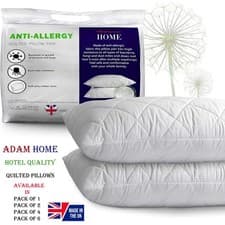 Image of Hotel Quality Quilted Pillows Bounce Back Filled Bed Pillows for Side Sleepers