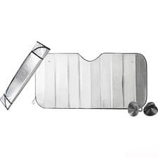 Image of Folding Sun Shade Car Reflector 140 x 70cm Front Rear Window Windscreen Screen