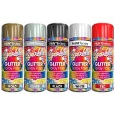 Image of Glitter Effect Spray Paint Colour Decorative Creative Art Crafts Picture Frames