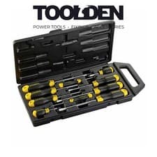 Image of Stanley STA265014 Cushion Grip Screwdriver Set 10 Piece SL/PZ