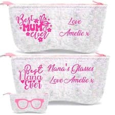 Image of Personalised Glasses Case holder spectacle case Mother's day best mum dog mum