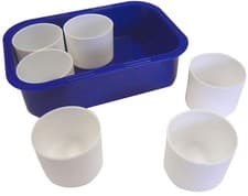 Image of MAJOR BRUSHES - 6 Paint Pots and Tray Set