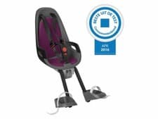 Image of Hamax Caress Observer Mini Front Child Bike Seat Fits H/bar Stem Grey/black/pur