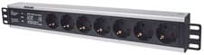 Image of 766623714006 Intellinet 19" 1.5U Rackmount 7-Way Power Strip - German Type